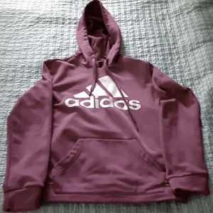 Adidas Raspberry color Hoodie